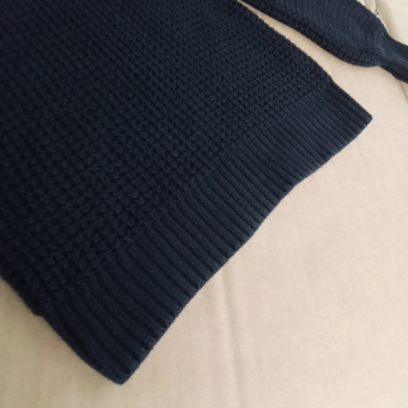 Women's J. Crew Ribbed Black V Neck Sweater Puff Sleeves Size Small - Picture 8 of 12